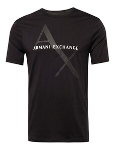 ARMANI EXCHANGE Tričko čierna / biela