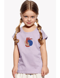Piskacie Dievčenské tričko hug, farba orgovánová, veľkosť 86