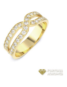 Briliantový zlatý prsteň 22174B/ZX