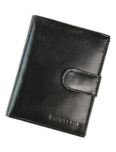 Ronaldo Kožená čierna pánska peňaženka so zápinkou v krabičke