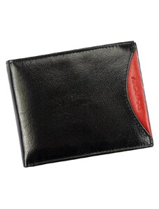 ROVICKY Čierno-červená kožená pánska peňaženka RFID v krabičke