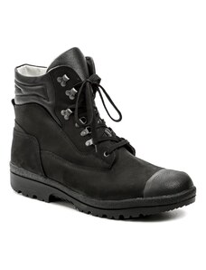 Arno Livex 410-1 čierna nubuk pánska členková nadmerná obuv