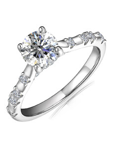 Royal Fashion stříbrný pozlacený prsten MR104