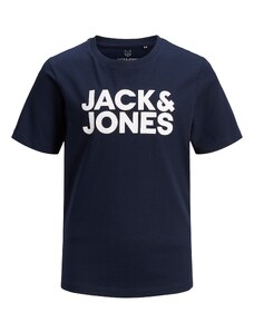Jack & Jones Junior Tričko 'Ecorp' námornícka modrá / prírodná biela
