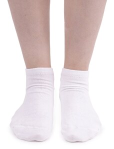 Vlnka Bavlnené ponožky členkové biela