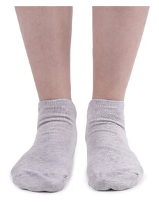 Vlnka Bavlnené ponožky členkové sivá