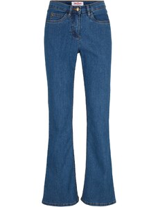 bonprix Strečové džínsy BOOTCUT, Mid Waist, farba modrá, rozm. 36
