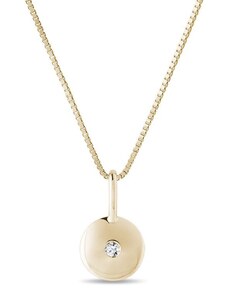 Zlatý náhrdelník s diamantom KLENOTA K0265013