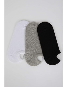 DEFACTO Men's Cotton 3-pack Sneaker Socks