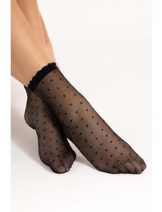 Fiore Čierne silonkové ponožky Bella 20 DEN