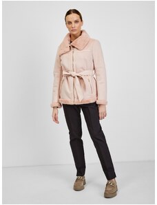 Orsay Pink Ladies Suede Jacket - Women