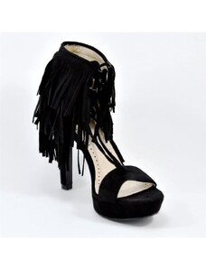 Desigual dámske sandále Next Černé sandály s třásněmi black