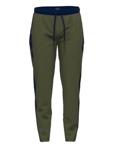 TOM TAILOR Pyžamové nohavice námornícka modrá / tmavozelená