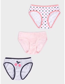 Yoclub Kids's Cotton Girls' Briefs Underwear 3-Pack BMD-0033G-AA30-002