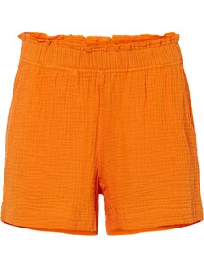 bonprix Mušelínové šortky z bavlny, farba oranžová