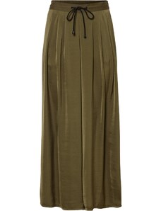 bonprix Nohavicová sukňa, saténová, farba zelená