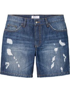 bonprix Džínsové šortky, dlhé, Loose Fit, farba modrá