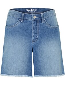 bonprix Strečové džínsové šortky, Mid Waist, farba modrá