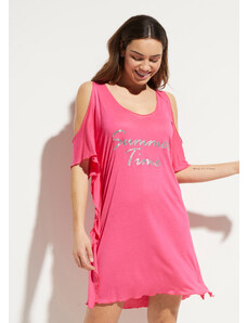 bonprix Plážové šaty s prestrihmi, farba ružová