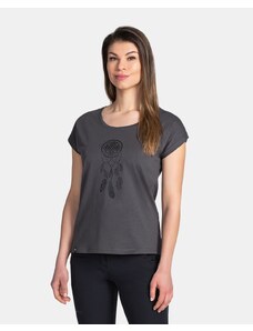 Dámske bavlnené tričko Kilpi ROANE-W tmavo šedá