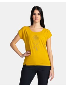 Dámske bavlnené tričko Kilpi ROANE-W žltá