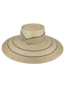 Fléchet - Since 1859 Dámsky slamený klobúk porkpie so širokou krempou - limitovaná kolekcia Fléchet