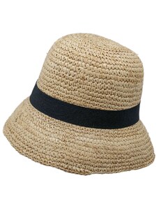 Dámsky letný nekrčivý slamený klobúk Favardi - Cloche Cute