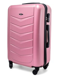 Rogal Ružový luxusný odolný kufor na kolieskach "Armor" - veľ. M, L, XL