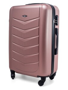 Rogal Zlato-ružový luxusný odolný kufor na kolieskach "Armor" - veľ. M, L, XL