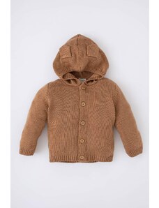 DEFACTO Baby Boys Hooded Knitwear Cardigan