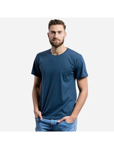 CityZen Modré bavlnené tričko