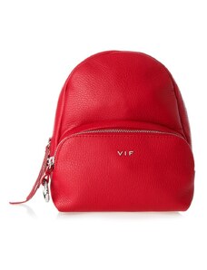 VIF Bags Kožený batoh VIF Marsmallow Červený