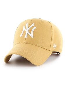 47 Brand Svetlohnedá šiltovka NY Yankees s bielym logom