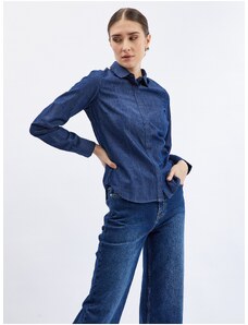 Orsay Dark blue denim shirt - Women