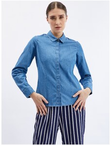 Modrá džínsová košeľa Orsay - ženy