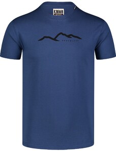 Nordblanc Modré pánske tričko z organickej bavlny PINNACLE
