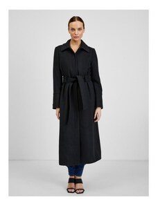 ORSAY Čierny dámsky zimný kabát s vlnou