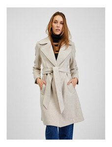ORSAY Béžový dámsky zimný kabát s opaskom