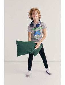 DEFACTO Boys Printed Short Sleeve Pajamas Set