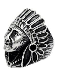 MSPERK Indiánsky prsteň z chirurgickej ocele Apache