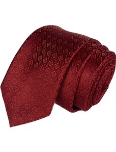 Venergi červená kravata so štruktúrou