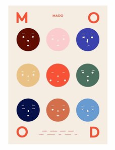 MADO Plagát Nine Moods 50 × 70 cm