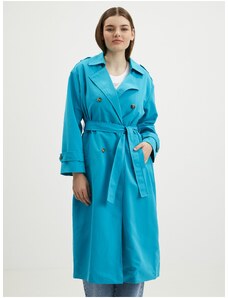 Blue women's trench coat VERO MODA Chloe - Women