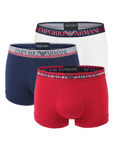 EMPORIO ARMANI - boxerky 3PACK stretch stretch cotton fashion ciliegia colore - limited edition