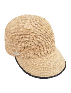 Béžový slamený klobúk - Seeberger - nemačkavý
