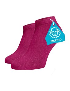 Benami Členkové ponožky MERINO - ružové