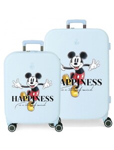 JOUMMA BAGS Sada luxusných ABS cestovných kufrov MICKEY MOUSE Happines Turquesa, 70cm/55cm, 3669521