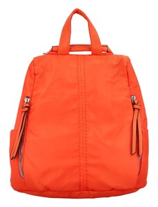Dámsky látkový batoh kabelka oranžový - Paolo Bags Myrtha oranžová