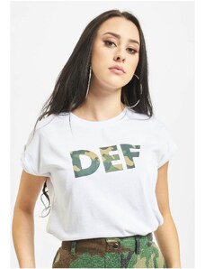 White T-shirt with DEF signature