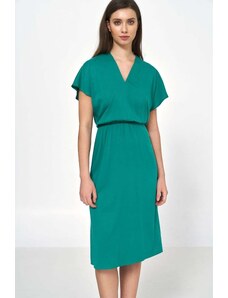 Nife Zelené midi šaty S222